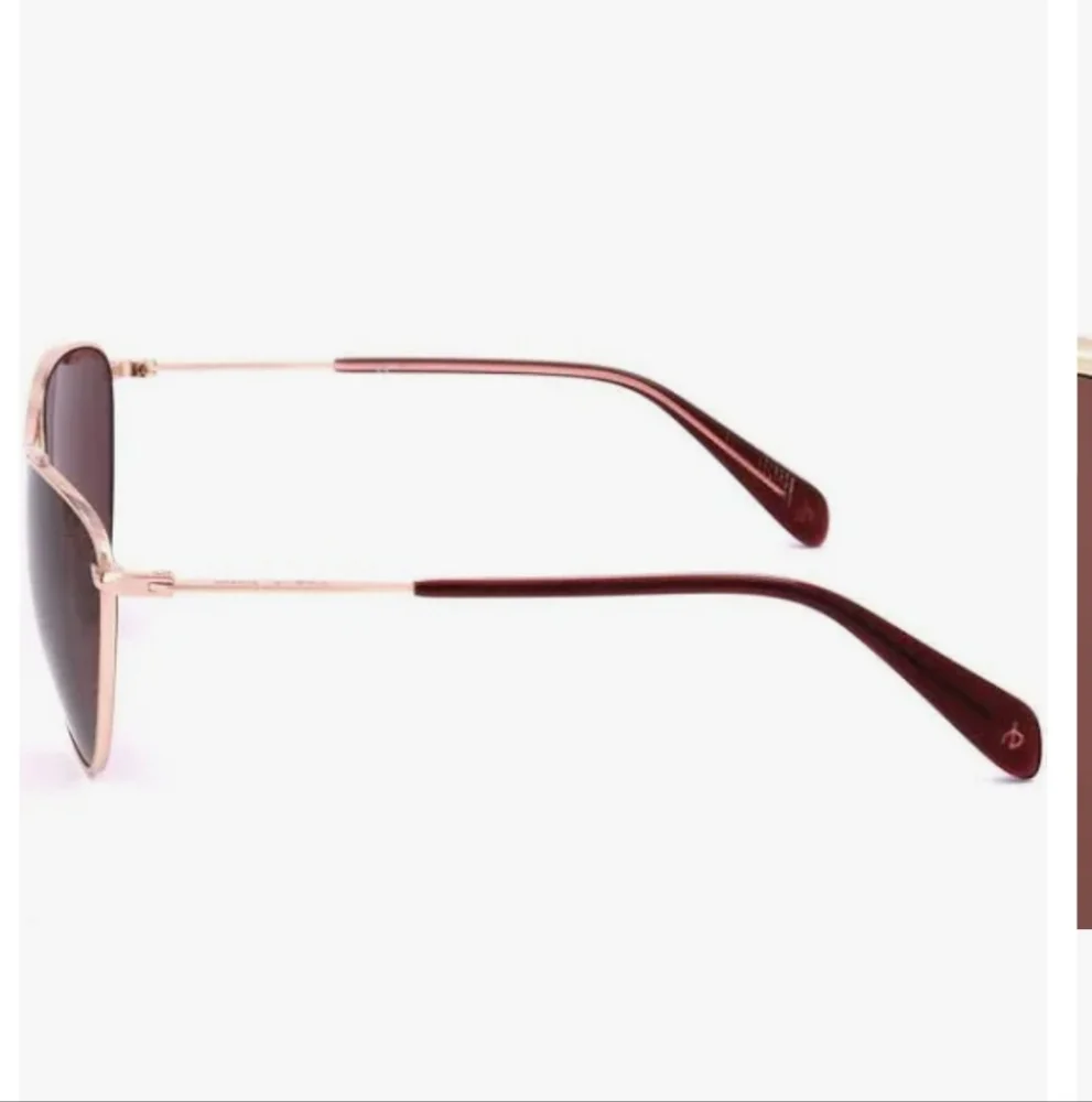 Rag and Bone Aviator Pilot Sunglasses Red Gold Designer Luxury Celebrity #148 - Picture 5 of 7